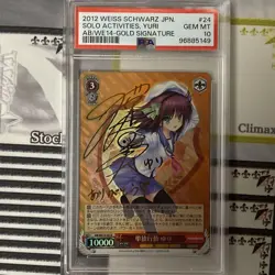 Weiss Schwarz Yuri Solo Action SP PSA10 Card in Excellent - Image 1