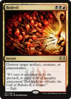 Light Play, English MTG Regular Bedevil Ravnica Allegiance Magic the Gathering - Image 1