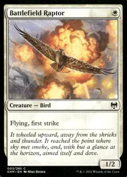 Battlefield Raptor 003/285 Kaldheim MTG Magic the Gathering card - Image 1