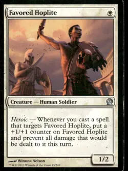 Favored Hoplite Theros MTG Magic the Gathering card - Image 1