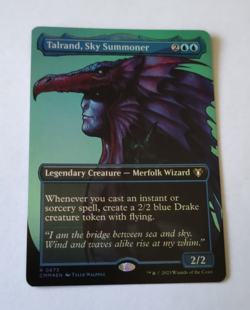 MtG Talrand, Sky Summoner (CMM-0673) Rare Full Art Foil English MINT - Image 1