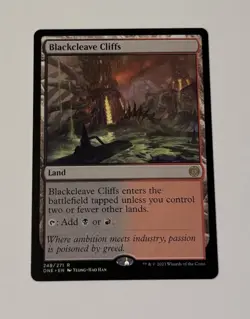 MTG Blackcleave Cliffs - Phyrexia: All Will Be One LP - Image 1
