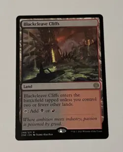 MTG Blackcleave Cliffs - Phyrexia: All Will Be One LP - Image 1