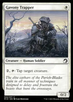 Gavony Trapper 022/277 Innistrad Midnight Hunt MTG Magic the Gathering card - Image 1