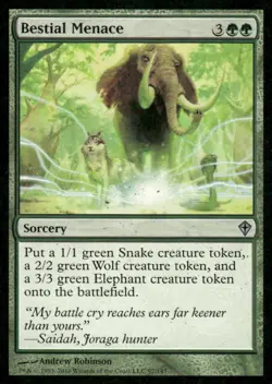 Bestial Menace Worldwake MTG Magic the Gathering card - Image 1