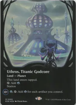 Uthros, Titanic Godcore (Borderless) - FOIL - M Edge of Eternities 285 - MTG - Image 1