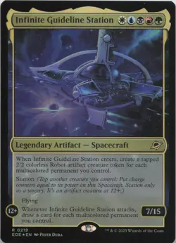 Infinite Guideline Station - FOIL - R Edge of Eternities 219 - MTG - Image 1