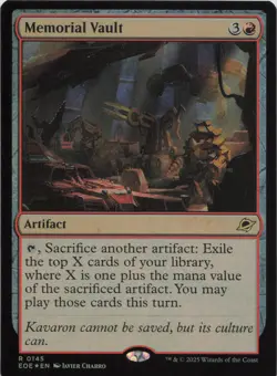 Memorial Vault - FOIL - R Edge of Eternities 145 - MTG - Image 1