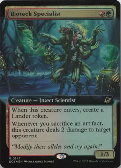Biotech Specialist (Extended Art) - FOIL - R Edge of Eternities 347 - MTG - Image 1
