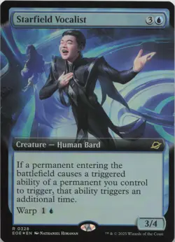 Starfield Vocalist (Extended Art) - FOIL - R Edge of Eternities 328 - MTG - Image 1