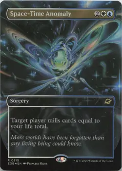 Space-Time Anomaly (Borderless) - FOIL - R Edge of Eternities 315 - MTG - Image 1