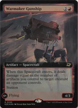 Warmaker Gunship (Extended Art) - FOIL - R Edge of Eternities 339 - MTG - Image 1