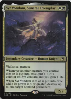 Syr Vondam, Sunstar Exemplar - FOIL - R Edge of Eternities 231 - MTG - Image 1