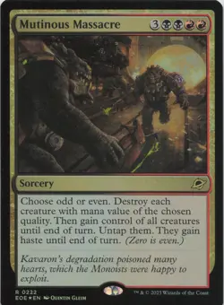 Mutinous Massacre - FOIL - R Edge of Eternities 222 - MTG - Image 1