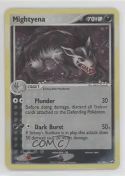 Mightyena (Cosmos Holo Theme Deck exclusive) Pokemon EX Power Keepers #18 2007 - Image 1