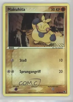 Makuhita German Reverse Foil Pokemon EX Ruby & Sapphire #56 2003 - Image 1