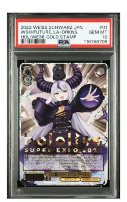 Pokemon Lapras Darkness SP Signed Holo PSA10 Card Used - Image 1