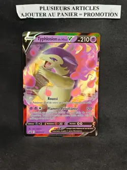 Carte Pokemon Typhlosion de Hisui V SWSH237 Promo Epee & Bouclier FR - Image 1