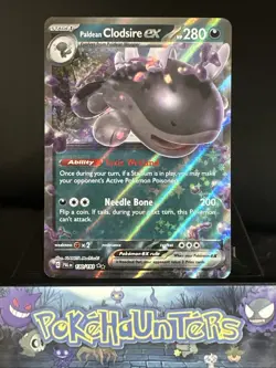 Pokemon Card Paldean Clodsire ex 130/193 Double Rare Paldea Evolved NM - Image 1