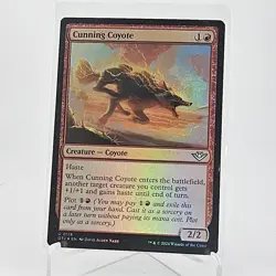 x1 Cunning Coyote OTJ MTG 118 FOIL UNCOMMON M/NM 1x - Image 1