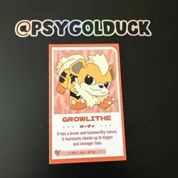 Peru Baby Set Pokemon Card Growlithe (marked) - Image 1
