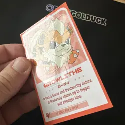Peru Baby Set Pokemon Card Growlithe (marked) - Image 2