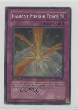 SR - Radiant Mirror Force 1st Ed. YuGiOh of the Breaker #FOTB-EN055 2007 - Image 1