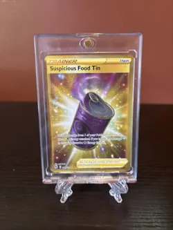 2020 Pokemon Champion's Path Suspicious Food Tin (Secret) 80/73 Foil Near Mint - Image 1
