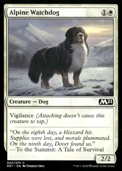Alpine Watchdog 02/274 M21 MTG Magic the Gathering card - Image 1