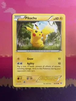 Pokemon Card Pikachu Breakthrough Common 48/162 Near Mint - Image 1