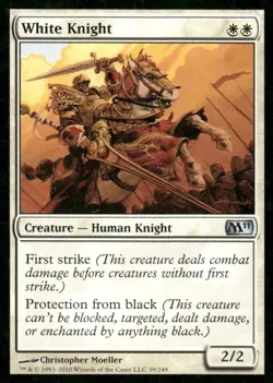 White Knight M11 MTG Magic the Gathering card - Image 1