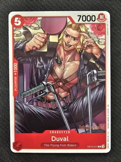 One Piece Card Game - Duval (OP12-011) Release Event Promo English - Image 1
