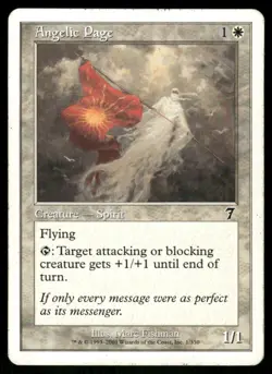 Angelic Page 7th Edition MTG Magic the Gathering card - Image 1