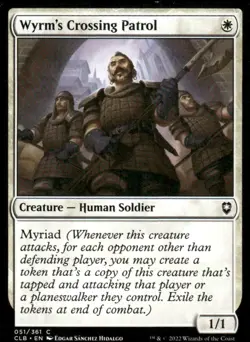 Wyrm's Crossing Patrol 051/361 Baldur's Gate MTG Magic the Gathering card - Image 1