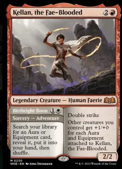 Kellan, the Fae-Blooded Wilds of Eldraine Regular MTG Card - Image 1