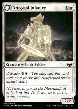 Drogskol Infantry / Drogskol Armaments 010/277 MTG Magic the Gathering card - Image 1