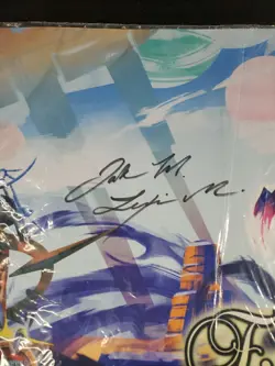 Exodus The Trading Card Game Playmat Existence Games Signed Jake Lexi Medina - Image 5