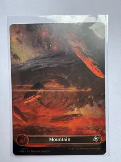 MTG Mountain (0370) (Borderless) (Galaxy Foil) FOIL - EOE Edge of Eternities NM - Image 2
