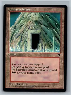 Magic The Gathering Fallen Empires Dwarven Ruins MTG TCG CCG - Image 1