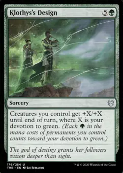 Klothy's Design 176/254 Theros Beyond Death MTG Magic the Gathering card - Image 1