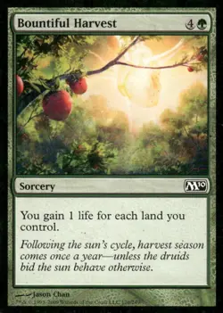 Bountiful Harvest M10 MTG Magic the Gathering card - Image 1