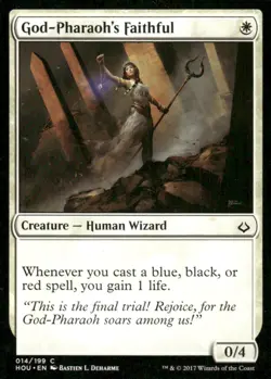 God-Pharaoh's Faithful 014/199 Hour of Devastation MTG Magic the Gathering card - Image 1