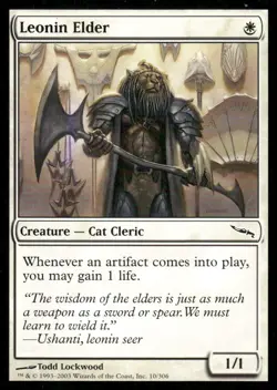 Leonin Elder Mirrodin MTG Magic the Gathering card - Image 1