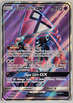 Pokemon TCG Tapu Lele GX Full Art Ultra Rare Holo 137/145 Guardians Rising NM - Image 1
