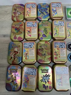 Pokemon TCG Scarlet & Violet 151 Set: 8 Mini Tin With Artworks & Coins + 1 Pack - Image 3