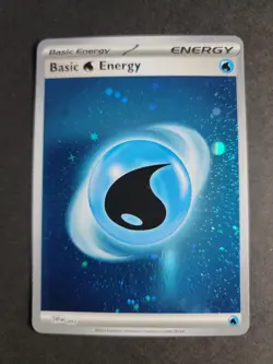 Basic Water Energy (Cosmos Holo) Pokemon 151 - Image 1