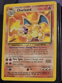 RARE 2002 POKEMON LEGENDARY COLLECTION #3 CHARIZARD (NON-HOLO) - Image 1