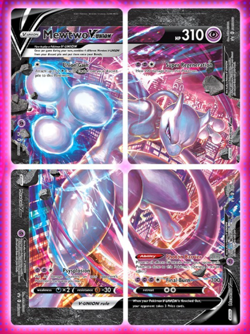 Pokemon Mewtwo V-Union [Set of 4] SWSH: Sword & Shield Promo Cards ENGLISH - Image 1