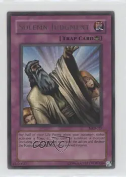 Solemn Judgment (UR) Unlimited YuGiOh Metal Raiders #MRD-127 2002 - Image 1