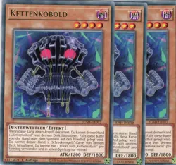 yugioh 3x Kettenkobold JUSH-DE012 RARE 1AUFLAGE DEUTSCH - Image 1